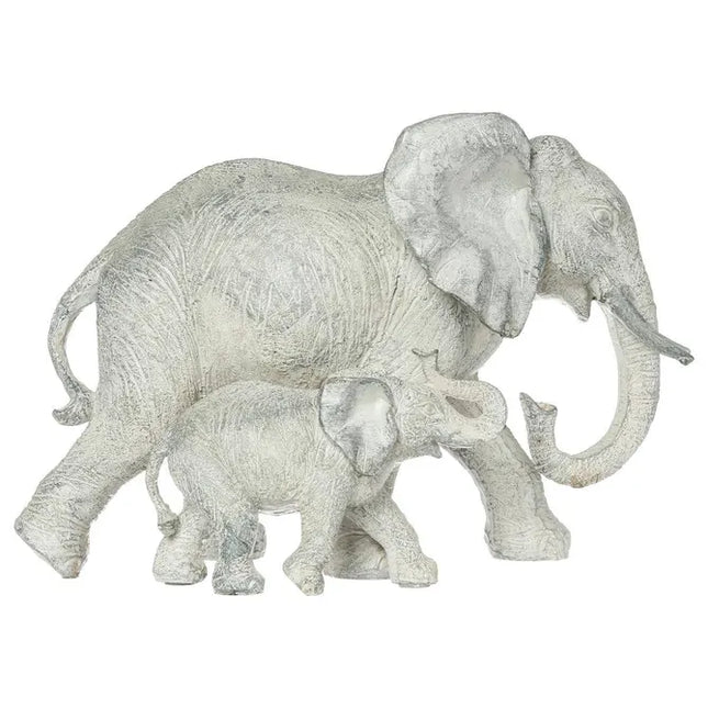 Estatuilla de resina de 2 elefantes - 120769