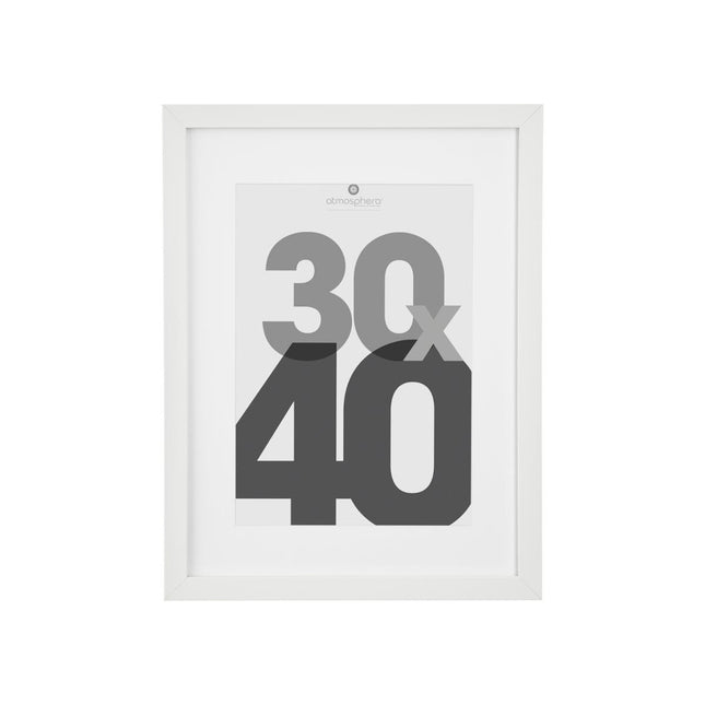 Porta retrato "Eva" 30x40cm blanco - 121158B