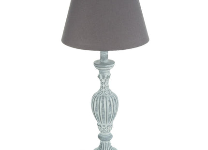 Velador de madera patinada gris A56cm - 121574A