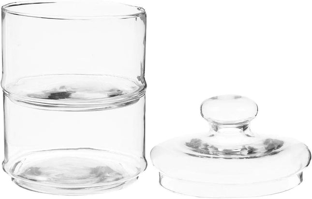 Caramelera de vidrio dos pisos - 122671