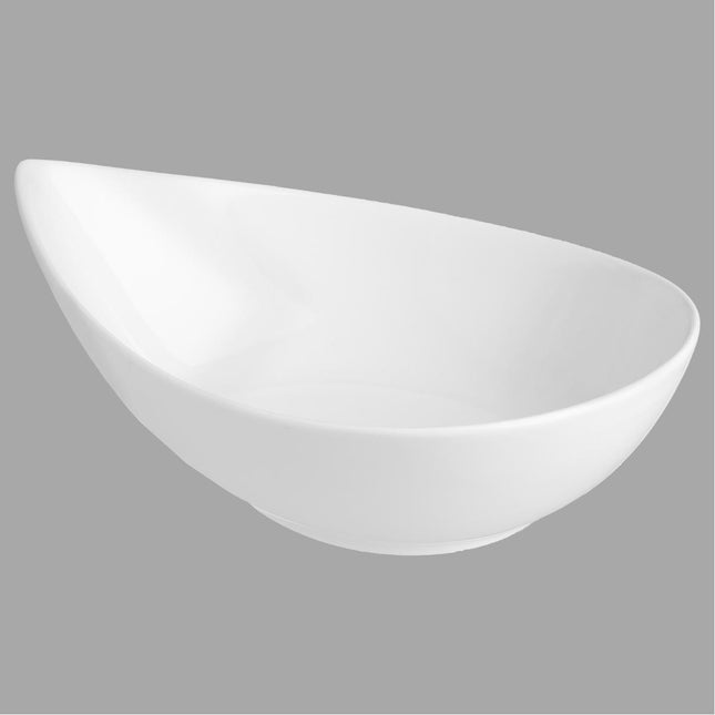 Cuenco gota blanco 21x16cm - 122702