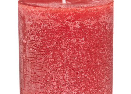 Vela rústica "Olia" roja 6,7x7cm - 123069