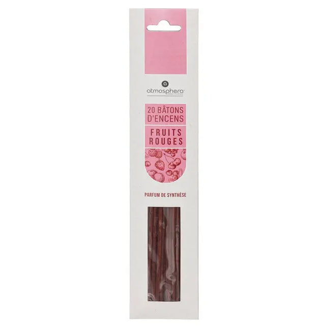 Paquete de 20 varitas de incienso perfumadas, frutos rojos - 123092H