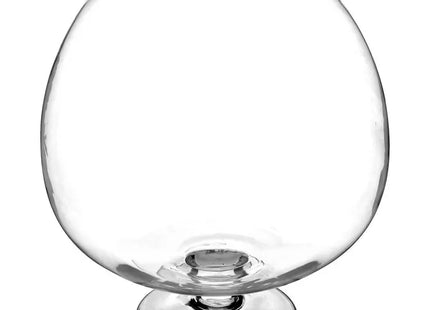 Bol transparente con pie, 30 cm de diámetro x 32 cm de alto - 124235