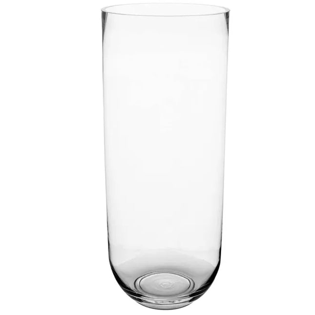 Jarrón cilíndrico de cristal, 50 cm de altura - 124286