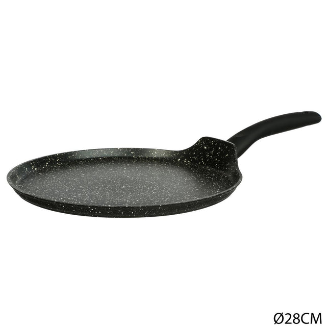 Sartén para crepes D28 en aluminio forjado aspecto piedra "Caracter" - 124452