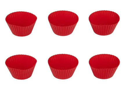 Juego de 6 moldes grandes de silicona para hornear - 124576