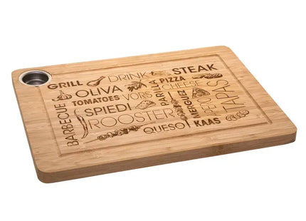 Tabla de cortar de bambú "Word" 38x28cm - 125130A