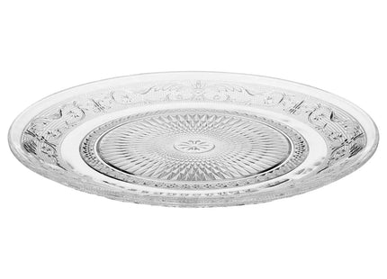 Plato llano "Renacimiento" de 25 cm de diámetro en vidrio - 125368