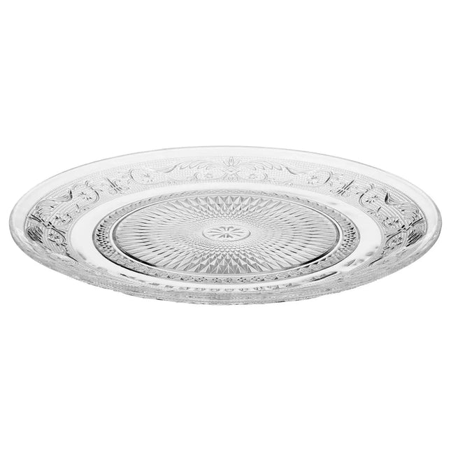 Plato llano "Renacimiento" de 25 cm de diámetro en vidrio - 125368