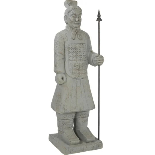Estatua de oficial guerrero chino de 100 cm - 125763
