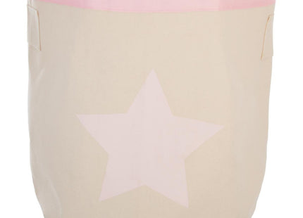 Cesta "Canvas" de almacenaje rosa 43x44,5 - 127255A