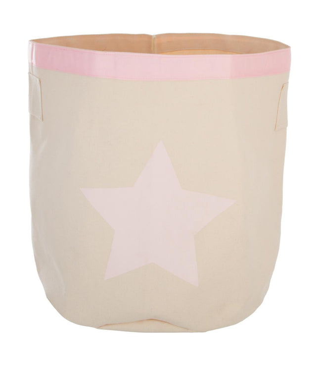 Cesta "Canvas" de almacenaje rosa 43x44,5 - 127255A