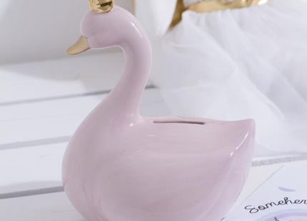 Alcancía infantil "Cisne" de dolomita - 127331
