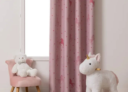 Cortina opaca "Glow" rosa 140x250cm - 127372E