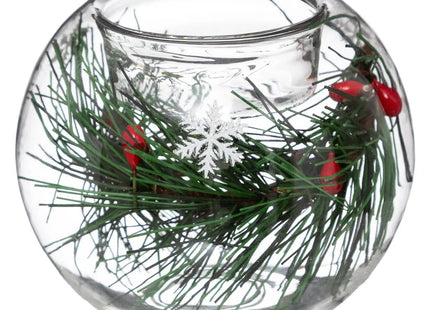 Candelero con forma de bola de cristal decorada - 127868