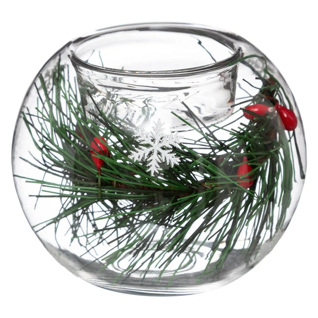 Candelero con forma de bola de cristal decorada - 127868