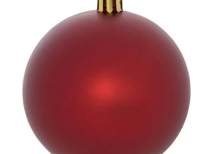 Juego de 8 bolas navideñas D 7cm granate - 129170VS