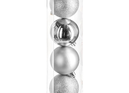 Juego de 4 bolas navideñas GM D8cm La casa de los colores  - 129243AR