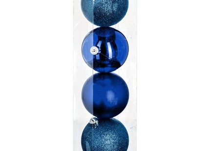 Juego de 4 bolas navideñas GM D8cm La casa de los colores  - 129243BN