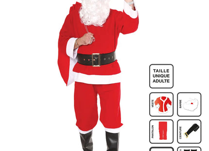 Traje "Papá Noel" tradicional para adultos - 129564