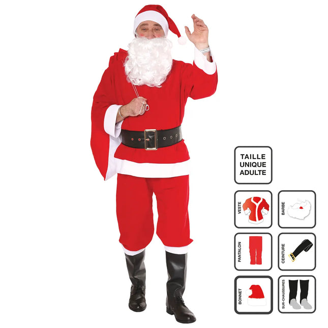 Traje "Papá Noel" tradicional para adultos - 129564