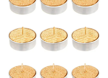 Juego de 9 velas pequeñas con purpurina, 12 g - 129846BR