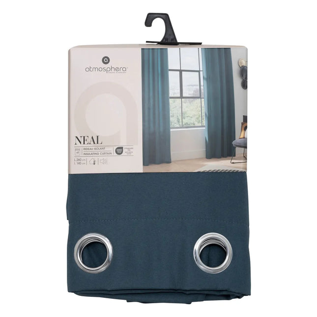Cortina aislante "Neal" Azul egeo 140x260cm - 131511E