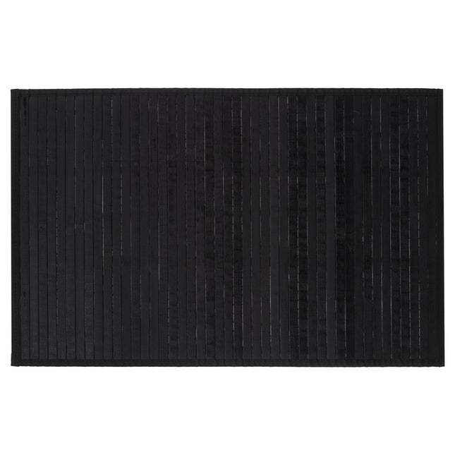 Alfombra de baño de láminas de bambú negro 50x80cm - 131569A