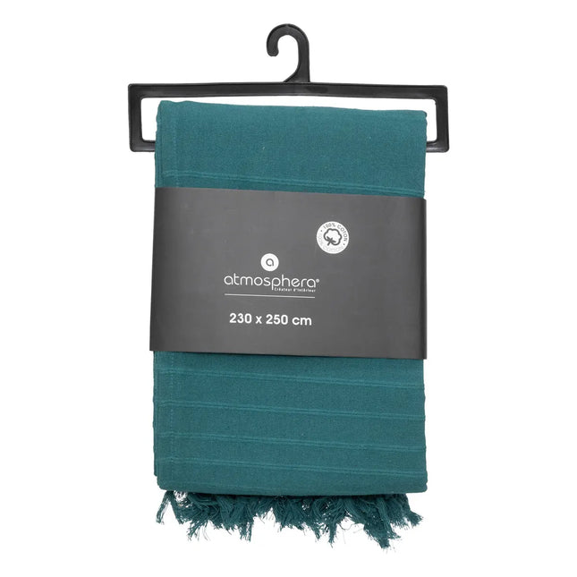 Cubre cama 230x250 de algodón azul canario - 131646Q