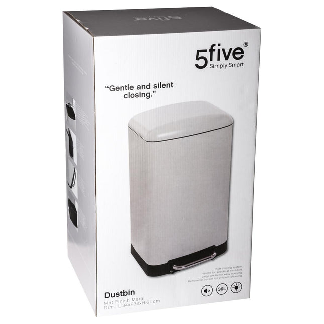 Basurero "Ariane" blanco 30L - 133680