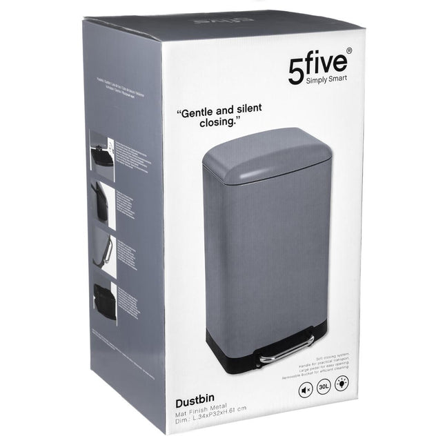 Basurero "Ariane" gris oscuro 30L - 133683