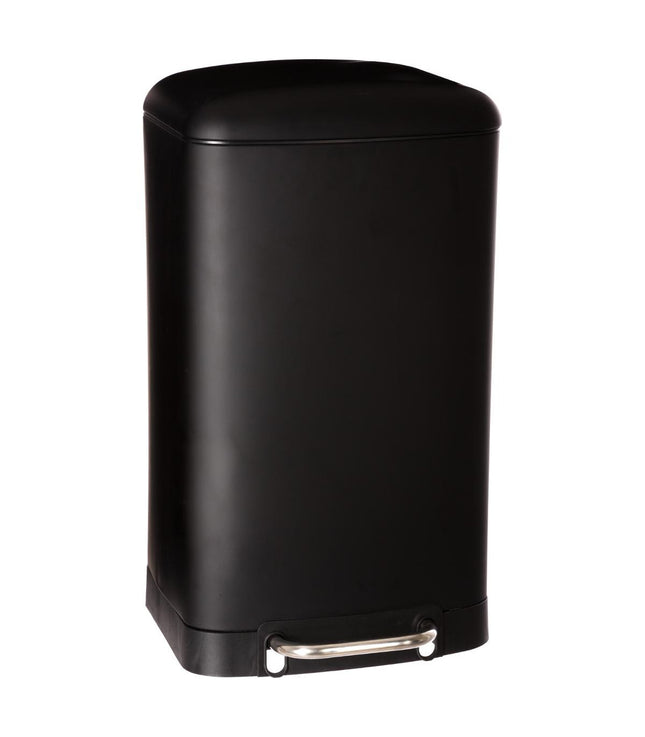 Basurero con pedal "Ariane" negro 30L – 133684