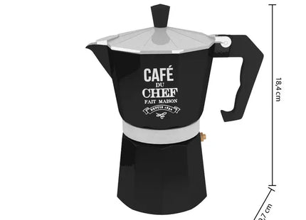 Cafetera italiana de aluminio para 6 tazas - 134515