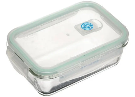 Pote de almacenamiento de vidrio rectangular "Clipeat" de 800ml - 135005