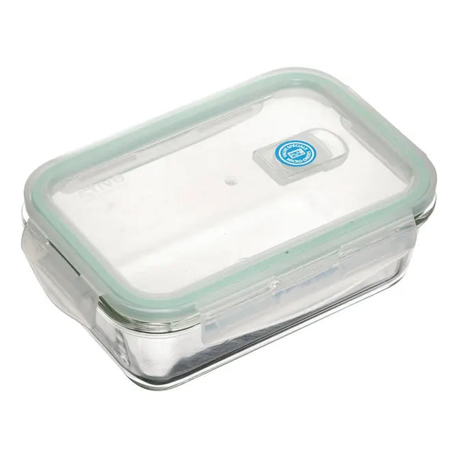 Pote de almacenamiento de vidrio rectangular "Clipeat" de 800ml - 135005