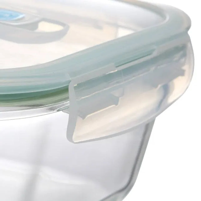 Pote rectangular de almacenamiento "Clipeat", 1,73 L, vidrio - 135006