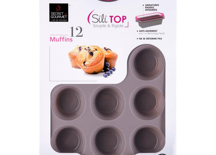 Molde 12 muffins silicona "Silitop" - 135283
