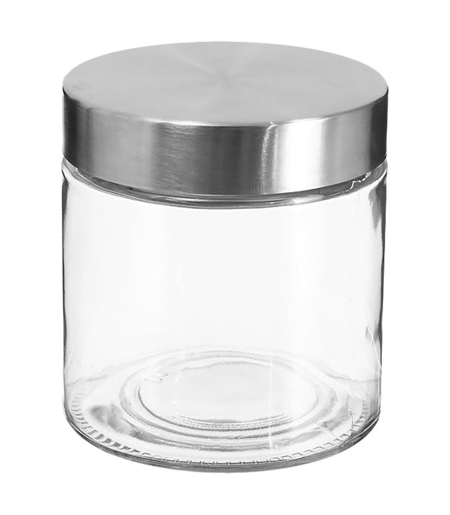 Pote de vidrio de 750ml + tapa de acero inoxidable - 135296