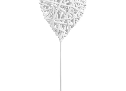 Deco "Corazón" de mimbre de pie A37cm - 135560