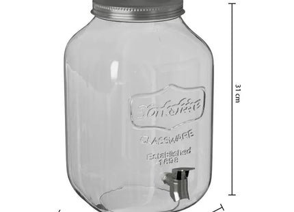 Dispensador de bebidas de vidrio "Yorkshire" de 8L - 135889