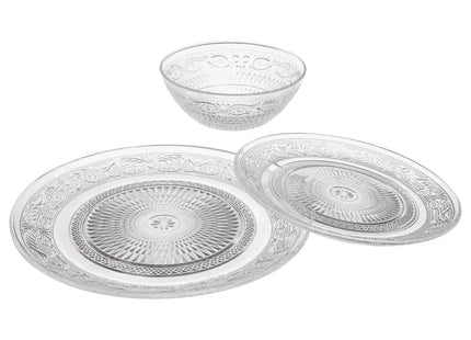 Set de platos en vidrio "Renaissance" de 18 piezas - 135932