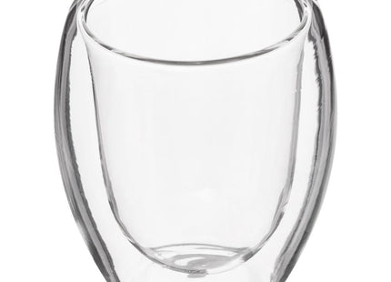 Juego de 2 tazas de café expreso "Clea" de vidrio de doble pared - 135986