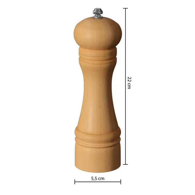 Molino de sal y pimienta "Bistro", 20,5 cm de alto, de madera - 136327