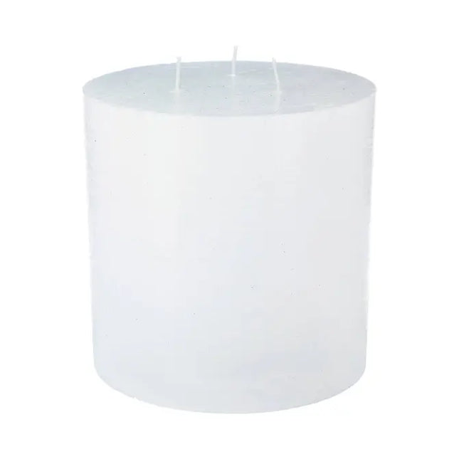 Vela decorativa "Olia" redonda rústica, 14 cm de diámetro - 136579A