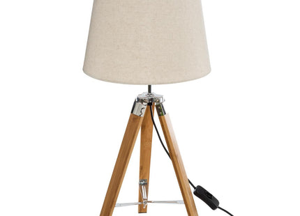 Velador "Runo" trípode de bambú A58cm - 136663C