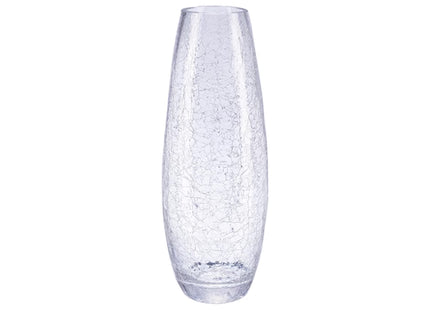 Jarrón alto de cristal craquelado de 40 cm - 136736