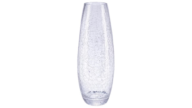 Jarrón alto de cristal craquelado de 40 cm - 136736