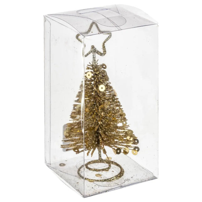 1 Porta nombre de mesa "Abeto" de metal dorado A10cm - 136853