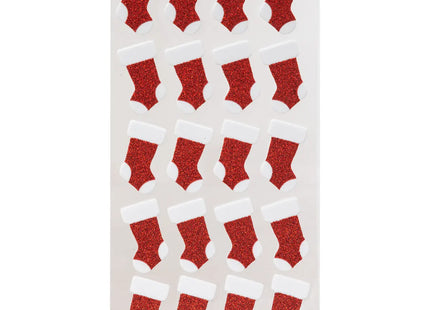 Pegatina o sticker brillo rojo/blanco 10x20cm - 137150